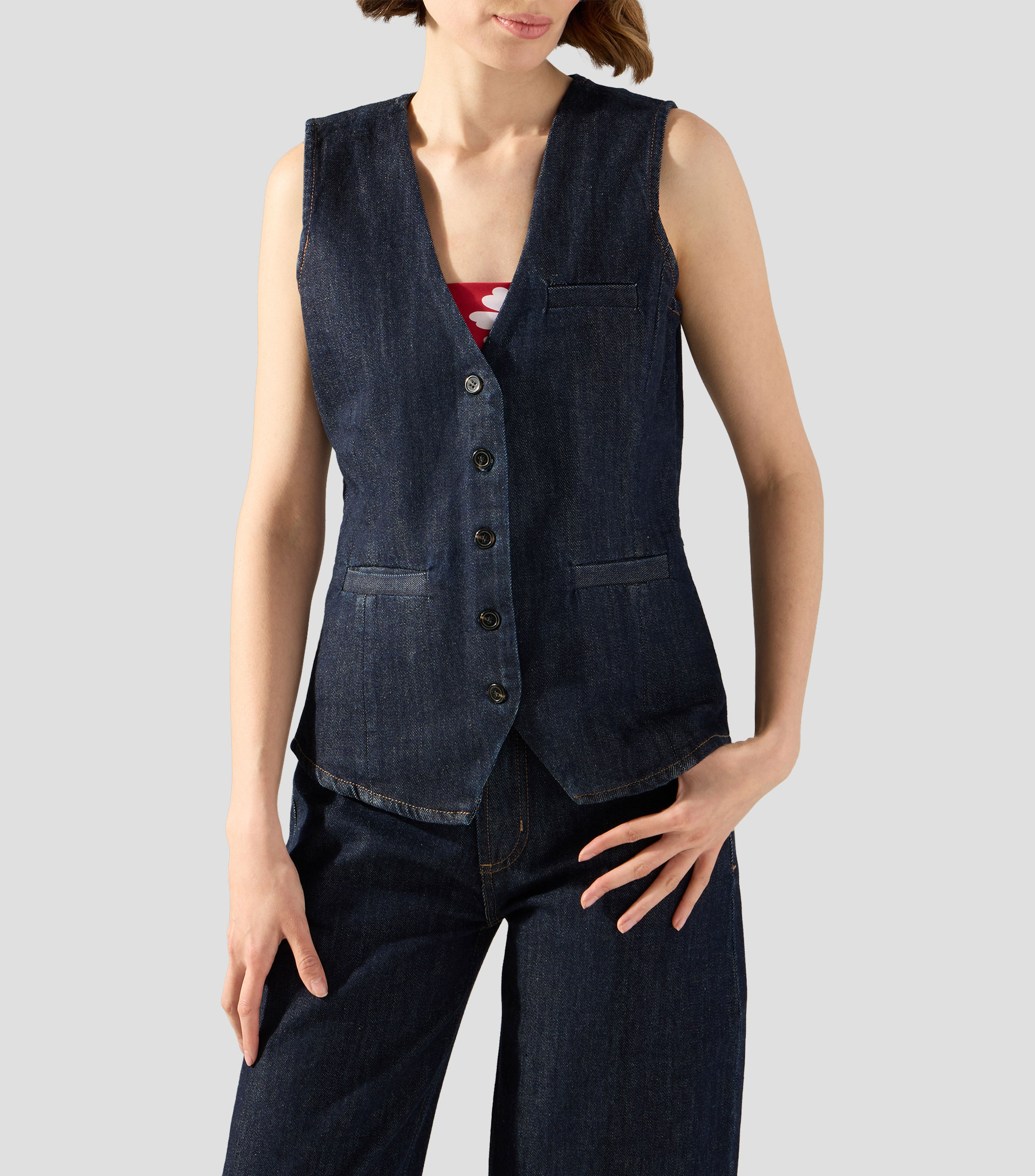 Chaleco de mezclilla Mujer